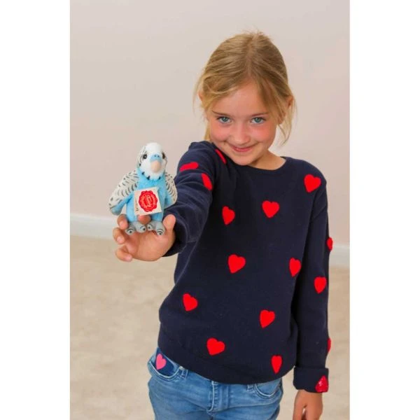 Teddy Hermann 941590 - Kuscheltier - Wellensittich Blau, 13cm 4 Teddy Hermann 941590 - Kuscheltier - Wellensittich Blau, 13cm – Bild 2